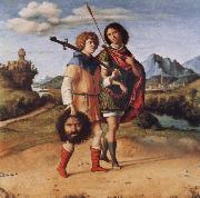 MORONI, Giovanni Battista David and Jonathan oil painting reproduction